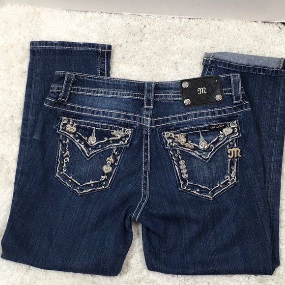 Miss Me boyfriend capris hearts - Picture 2 of 7